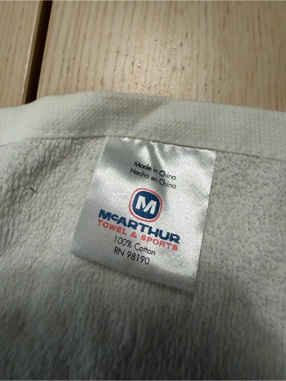 Vintage NOS McArthur Sports New York Giants Golf Towel 24” Bin 1